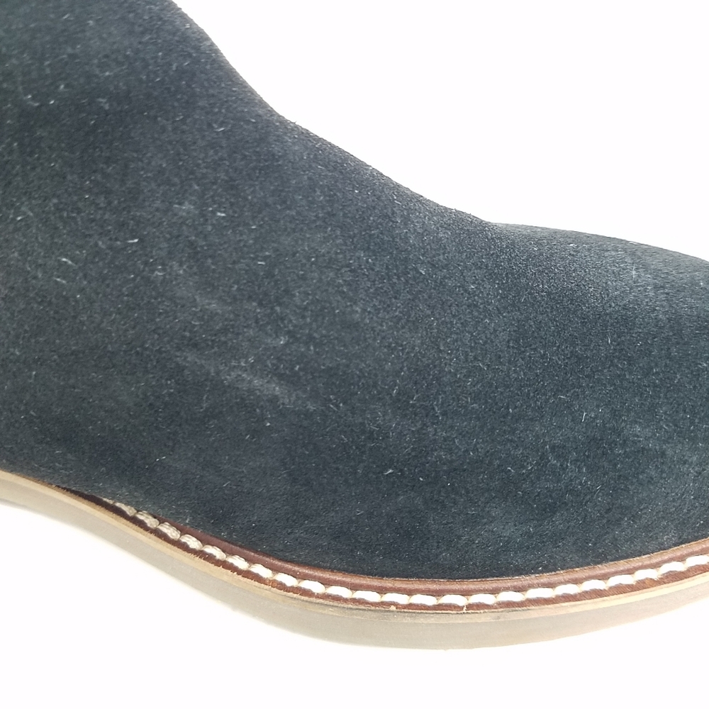 Steve Madden Black Suede Chelsea Boots - Picture 9 of 16
